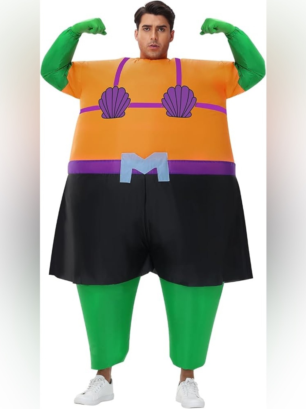 Inflatable Mermaid Shell Costume OS Fits Most